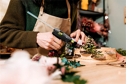 Hot Glue Gun Advanced incl. 50 Glue Sticks - Lifestyle, Alu champagne