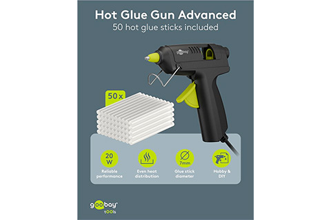 Hot Glue Gun Advanced incl. 50 Glue Sticks - Lifestyle, Alu champagne