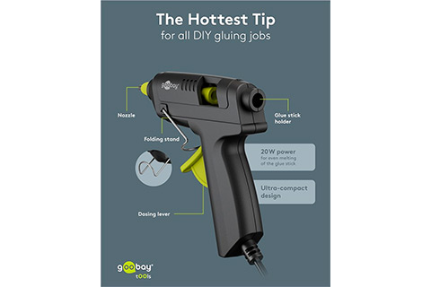 Hot Glue Gun Advanced incl. 50 Glue Sticks - Lifestyle, Alu champagne