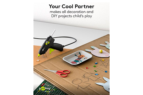 Hot Glue Gun Advanced incl. 50 Glue Sticks - Lifestyle, Alu champagne