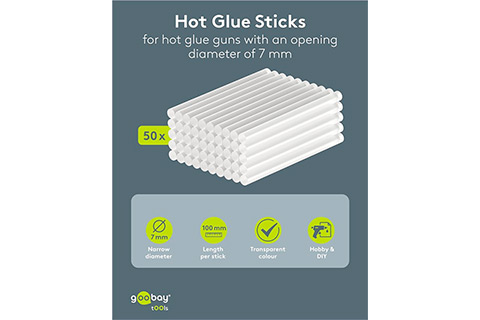 Hot Glue Sticks l 50 pcs. (7 mm) - Lifestyle