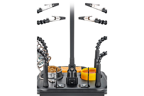 Soldering Iron Stand with Magnifying Glass