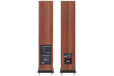 Elipson Horus 11F BT HDMI Floorstanding Speaker - Walnut - Back