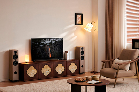 Elipson Horus 11F BT HDMI Floorstanding Speaker - Lifestyle
