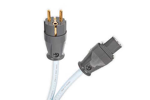 SUPRA LoRad power cable | ice blue (Schuko CEE7/7 – C13)