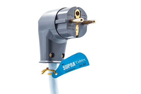 SUPRA LoRad 16 A apparatkabel med vinklad Schuko-kontakt (3x 2,5 mm²)