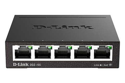 DGS-105E Gigabit Switch, 5 Ports