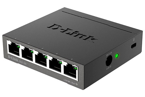 D-Link DGS-105E Gigabit Switch, 5 Ports