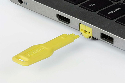 RJ-45 Port Blocker | Yellow