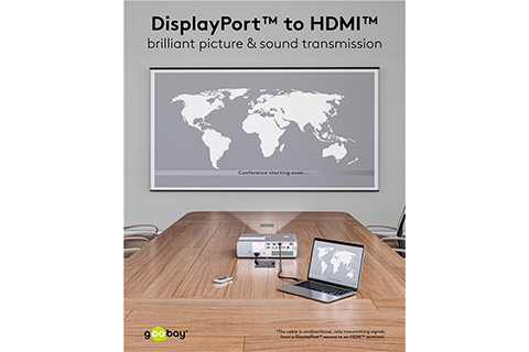 Displayport 2.0 / 2.1 til HDMI cable (Displayport 2.0 / 2.1 til HDMI cable) - Lifestyle