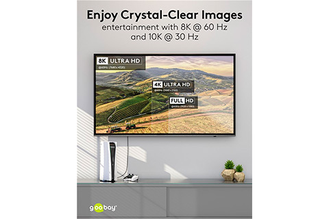 HDMI 2.1 extension cable | HDMI-A male - female (8K@60Hz, 4K@120Hz) - Lifestyle