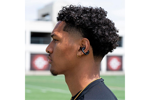 JLab Audio Flex True Wireless On-Ear Earphones - Black - Lifestyle