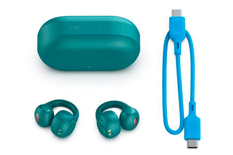 JLab Audio Flex True Wireless On-Ear Earphones - Teal