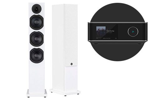 System Audio Saxo 60 floorstanding speaker incl. Wiim Amp Ultra