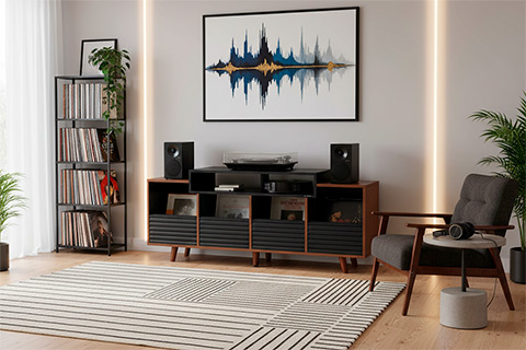 NorStone Oslo 1600 Vinyl Furniture - Walnut - Lifestyle