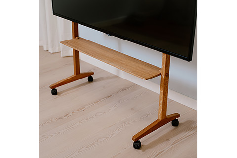 Kristian Juul Shelf for SIKA TV Floor Stand - Oak - Lifestyle