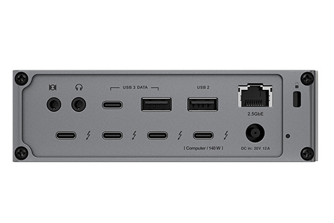 CalDigit TS5 Thunderbolt Station 5 + Thunderbolt 5 cable - Back