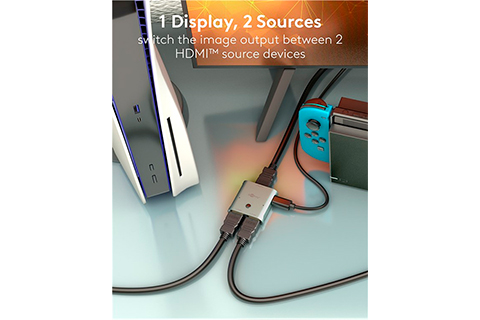 HDMI Switch 2 to 1 - Lifestyle