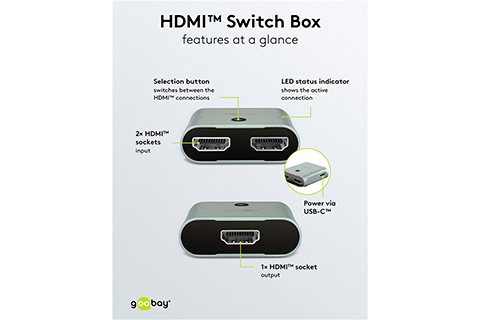 HDMI Switch 2 to 1 - Lifestyle