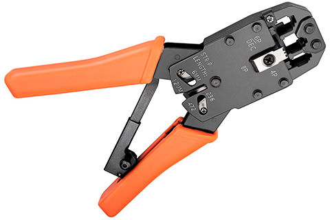 Crimping Tool for Modular Plugs, Compact Design