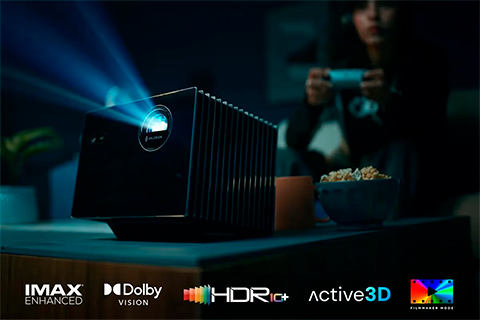Valerion VisionMaster Max 4K Projector (3LCD, Laser) - Lifestyle