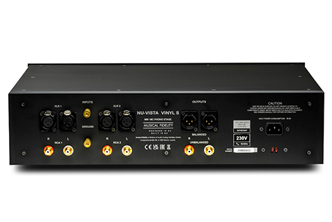 Musical Fidelity Nuvista Vinyl S RIAA Amplifier (MM) - Black - Back