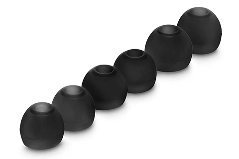 HAMA Silicone Ear Tips 6-Pack | Black