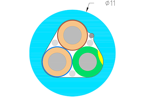 SUPRA LORAD 3X2.5 EXCALIBUR B50 Shielded Power Cable (3x 2.5mm²)