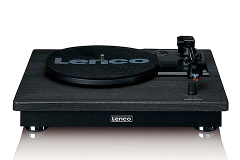 Lenco pladespiller med højttalere (20 Watt) - Black