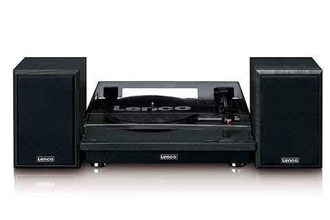 Lenco pladespiller med højttalere (20 Watt) - Black