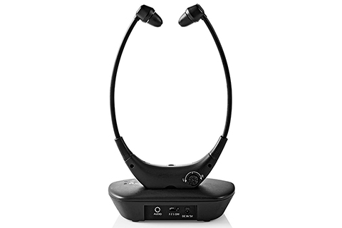 Wireless RF TV Headphones - Back