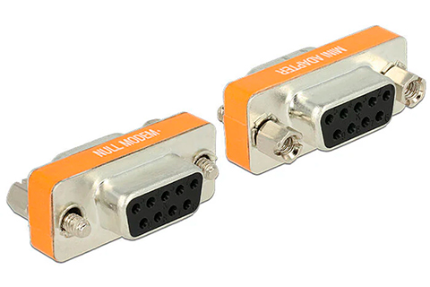 D-Sub 9 pin female to female adapter null modem gender changer