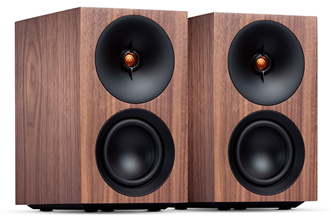 L/R S Active Bookshelf Speakers - Walnut