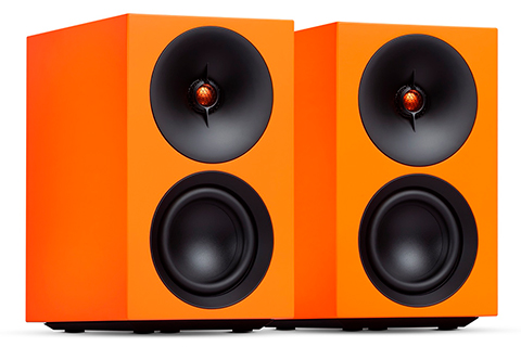 L/R S Active Bookshelf Speakers - Orange