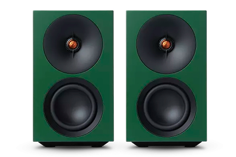 L/R S Active Bookshelf Speakers - Green
