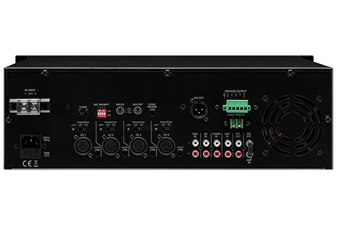 Monacor PA-948 Mixing Amplifier (1x 480W) - Back