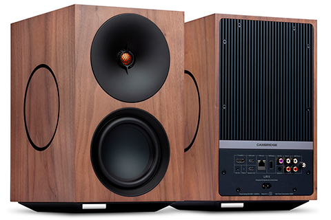 Cambridge Audio L/R X Active Bookshelf Speakers - Walnut