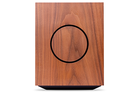 Cambridge Audio L/R X Active Bookshelf Speakers - Walnut - Side