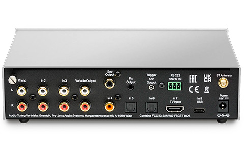 Pro-Ject Pre Box S3 Phono Stage - Silver - Back