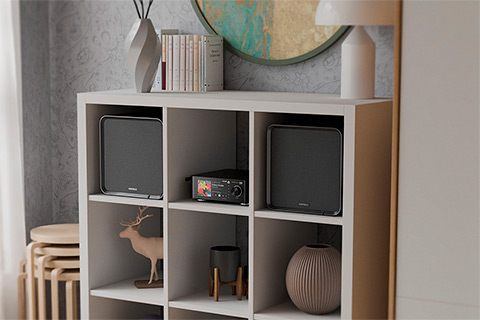 Eversolo SE100 Bookshelf Speakers - Lifestyle