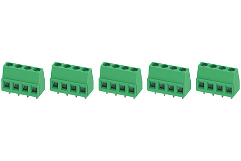 Phoenix terminal connetor for PCB mounting (4 pole MKDS) x 5