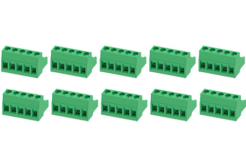 Phoenix terminal connetor for PCB mounting (5 pole MSTB) x 10