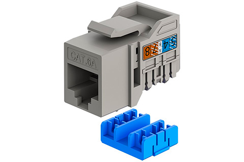 Keystone Module RJ45 CAT 6A, UTP, Slim & Short