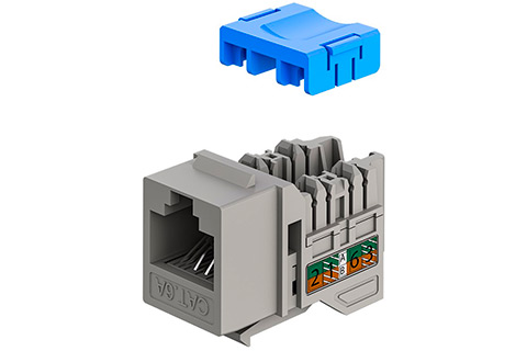 Keystone Module RJ45 CAT 6A, UTP, Slim & Short