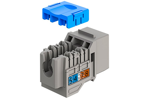 Keystone Module RJ45 CAT 6A, UTP, Slim & Short