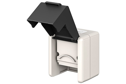 Outdoor Surface-Mounted Box IP44, 2x Keystone Ports
