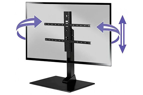 SANUS Universal TV Swivel Stand Max | Black (VESA 600x400)