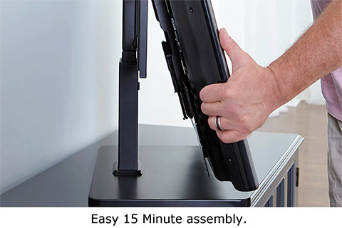 SANUS Swivel TV Stand | Black (32–60