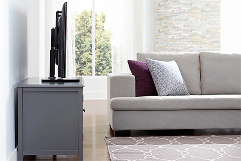 SANUS Swivel TV Stand | Black (32–60