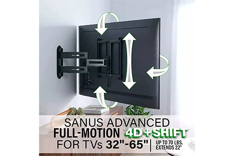SANUS TV-ophæng 4D Max Full Motion | Black (32–65
